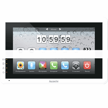 Цветной видеодомофон сенсорный 7 дюймов интерфейс IPhone Возможности подключения 2 вызывных панели 4 камеры до 4 мониторов в