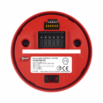 Извещатель пожарный красный низкая база IP21C First Fix (со съемным терминалом и возможностью предварительной прозвонки шлей