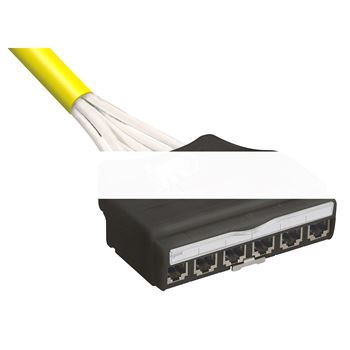 Кассета-RJ45 прет. 6м 6a S/FTP (32833)