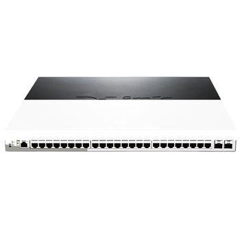 Коммутатор 24 10/100/1000Base-T PoE, 24 10/100/1000Base-T и 4 1000Base-X SFP портами (DGS-1210-52P/ME/A1A)