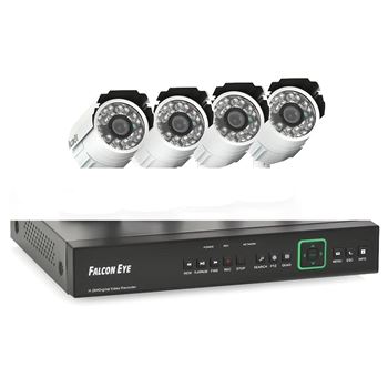 Комплект видеонаблюдения 4 канальный DVR + 4-е камеры + установ компл