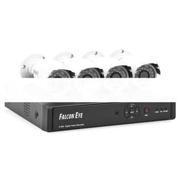 Комплект видеонаблюдения 8-кан. DVR + 4 уличные камеры + Falcon eye FE-0108D-KIT дача PRO 8.4