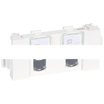 Mosaic Розетка RJ45 UTP кат.5е 2 модуля CD