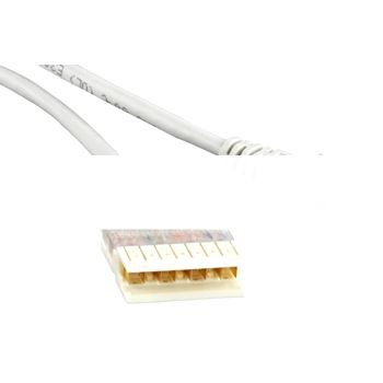 Патч-корд 110 тип-RJ45 1 пара LSZH серый (1м)