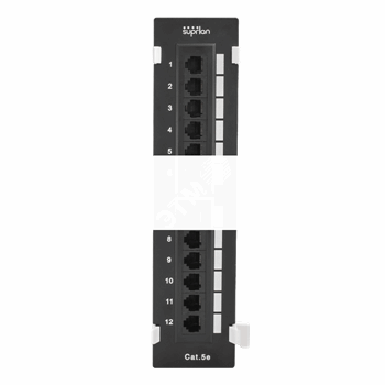 Патч-панель настенная 12хRJ-45, UTP, Cat.5e