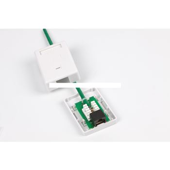 Розетка компьютерная RJ-45(8P8C) категория 5e одинарная внешняя Dual IDC(110&Krone type)