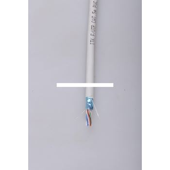 Витая пара F/UTP категория 5е 4 пары 24 AWG solid (305м) PVC серый