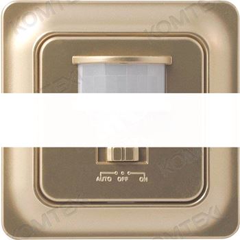 Датчик ИК встраиваемый 500w 140град. 10м.IP20 золото (ДД-ИК 604)