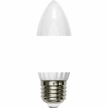 Лампа светодиодная LB-73 30LED(3W) 230V E27 4000K 107х38мм свеча