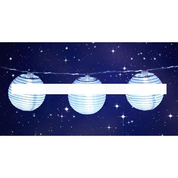 Светильник светодиодный уличный Китайские фонарики 10 белых LED солнечная батарея (94719 NSL)