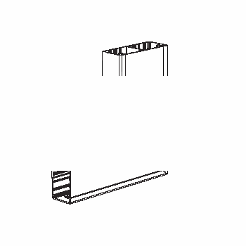 Вертикальный угол, анодированный