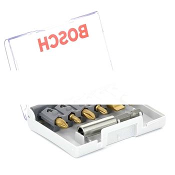 Бита 25мм S/PH/PZ TIN (6шт) + универсальный держатель