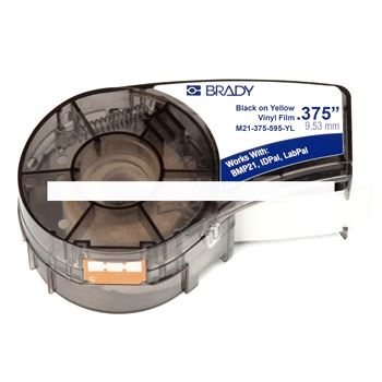 BRADY M21-375-580-YL лента 9.53mm/6.4m черн на желт