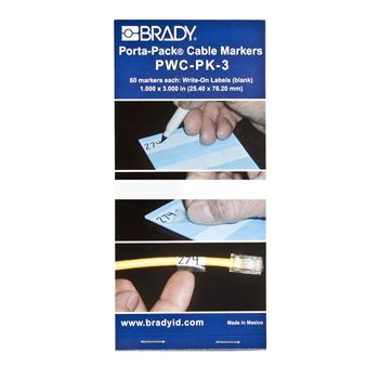 BRADY PWC-PK-3 (25.4x76.2) диаметр 18мм (60шт)