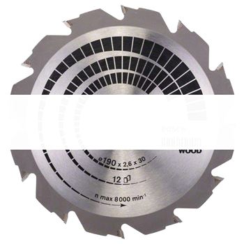 Диск циркулярный 190х30 12 Construct Wood