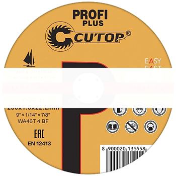 Диск отрезной по металлу Cutop Profi plus, шт., Т41-125 х 1,2 х 22,2 мм (10/100/400)