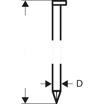 Гвоздь для GSN 90-34 DK. SN34DK 90 (2500шт)