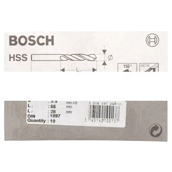 Сверло HSS-R по металлу 5.6x57 (10шт)