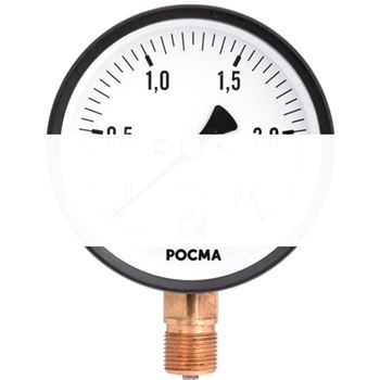 Манометр радиальный TM-210P.00 Dy 50 . 0-1МРа М12х1.5 (снизу) кл.2.5. 150 град..  корпус-сталь. механизм-латунь. (ТМ-210Р.00 0-1МРа M12х1.5 150С 2.5.)