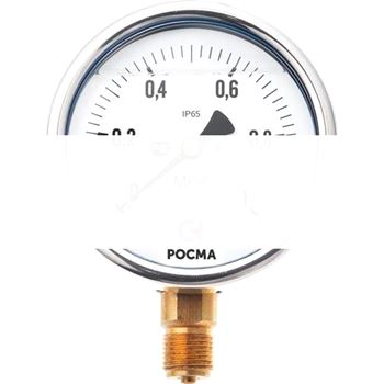 Манометр радиальный TM-520P.00 Dy100  G1/2 0-1.6 МРа кл.1.0 150C корпус сталь CrNi готовый к гидрозаполнению (TM-520P.00 0-1.6МРа G1/2 150C. 1.0)