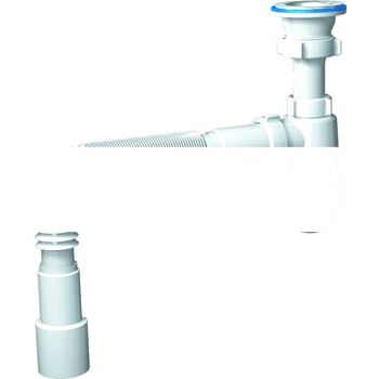 Сифон для умывальника АНИ 1 1/2 x 40 с гибкой трубой 40х40/50 (C0115)