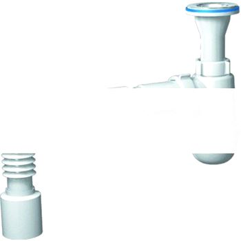 Сифон для умывальника АНИ 1 1/4 x 40 с гибкой трубой 40х40 литой выпуск (C2005)