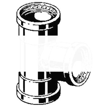 Тройник пресс 64.0 х 28 х 64.0 оцинкованная сталь Prestabo XL SC-Contur модель 1118XL