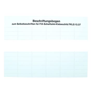 BESCHRIFTUNGSEINLAGEN FKLS1324
