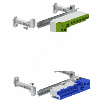 Быстрозажимные клеммы для распред. щитка на 3 модуля