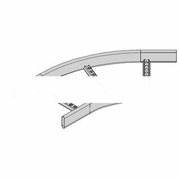 Элемент угловой 45° KS45-400 R=300