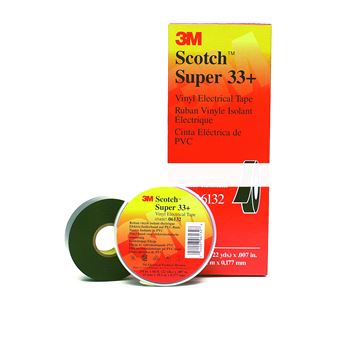 Изолента ПВХ черная 19мм 20м Scotch Super 33+ морозостойкая высший сорт