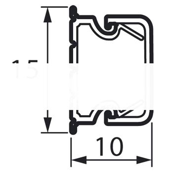 Кабель-канал 15x10мм
