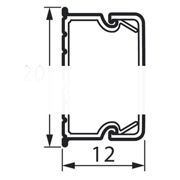 Кабель-канал 20x12мм