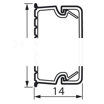 Кабель-канал 24x14мм