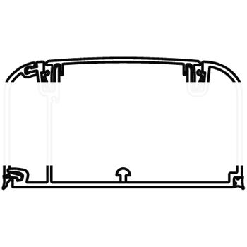 Кабель-канал 90x50 с перегородкой с боковой и фронтальной крышками IN-Liner FRONT