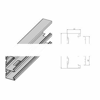 Кабель-канал анодированный INSTAL 170-2-45 L=3000 AD