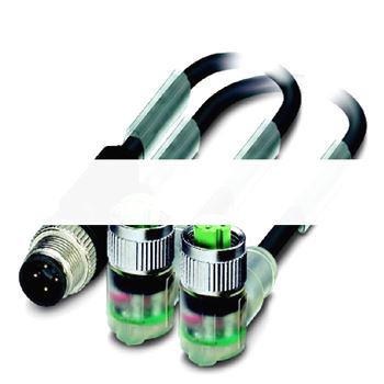 Кабель передачи данных AB-C3-M12Y-0.6PUR-M12FA-2L-B