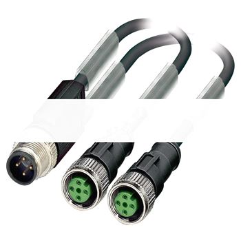 Кабель передачи данных AB-C3-M12Y-0.6PUR-M12FS-B