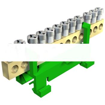 Клемма защитного провода желто-зеленая 12x16mm2