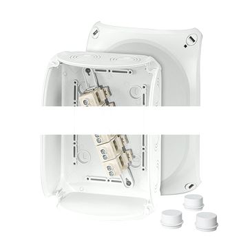 Коробка клеммная 5-пол. до 16 кв.мм 210х155х92 IP55/IP66 серая (DK 1610 GZ)