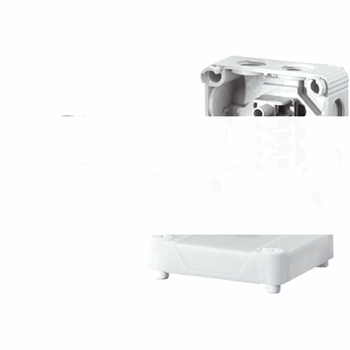 Коробка клеммная 5 положений до 2.5мм2 85х85х51 IP55/IP65 серая c мембраной (DN 2035)