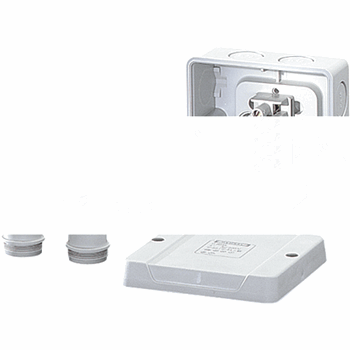 Коробка клеммная 5 положений до 4/6мм2 98х98х61 IP55/IP65 серая (D 9045)