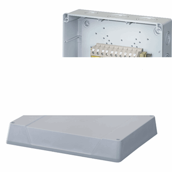 Коробка клеммная 5 положений до 6мм2 Al/Cu 125х167х82 IP55/IP65 серая (K 9101)