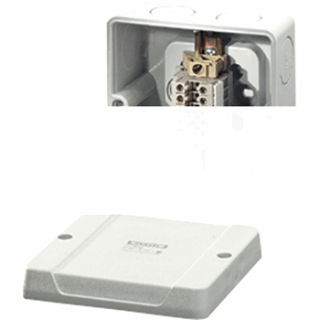 Коробка клеммная 98х98х61 8х1.5-4мм IP65 серая 7хМ25 RD 9048 HMR