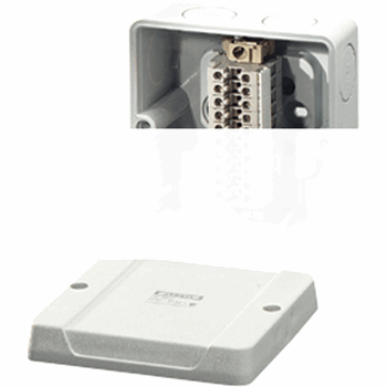 Коробка клеммная 98х98х61 IP65 серая 10х1.5-4мм (RD 9041)