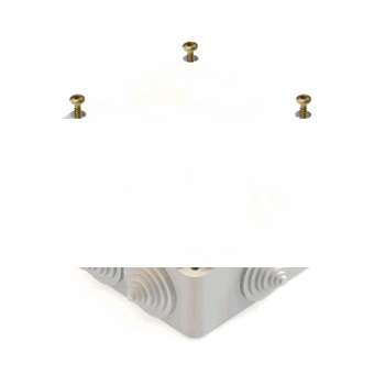 Коробка распаячная для наружного монтажа КР-41232-07-100x100x45-IP44