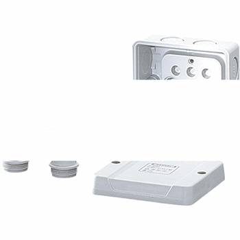 Коробка распределительная 88х88х53 IP54/IP65 серая (D 6020)
