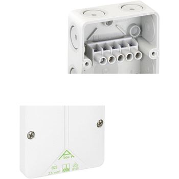 Коробка распределительная ABOX-i 025-2,5          80х80х52мм 7 вводов IP65