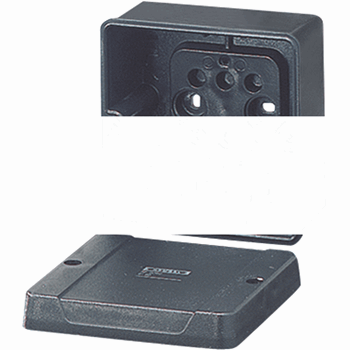 Коробка распределительная пустая 98х98х61 IP67 черная стойкая к УФ (KD 4040)