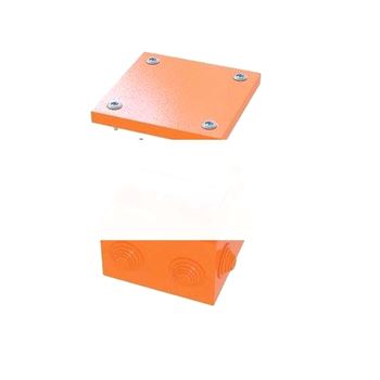 Коробка стальная FS с гладкими стенками и клеммниками IP66 150х150х80мм  5р  450V 30A 16мм.кв